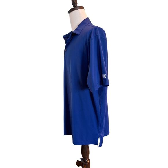 NWOT Peter Millar Summer Comfort PIKE Golf POLO Shirt Embroidered Blue XXL - Picture 4 of 6